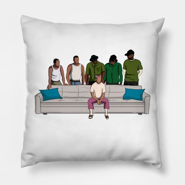 awkward situation Pillow by WastedMerch