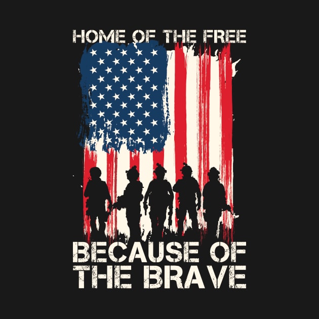 home of the free because of the brave by SharleenV80