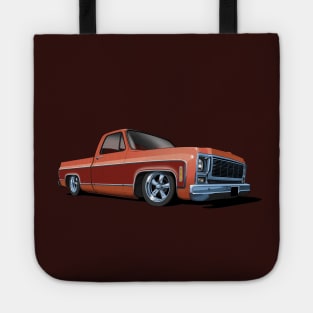 1980 Chevrolet C10 pickup in two tone red Tote