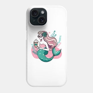 Chic Mermaid with Coffee Phone Case