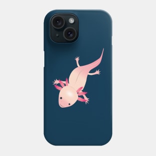 Axolotl in the water Phone Case