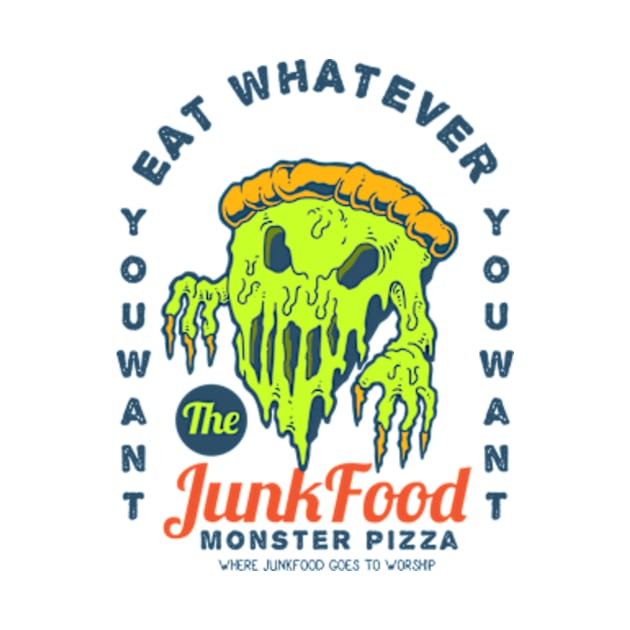 Monster Pizza Junk Food by myvintagespace