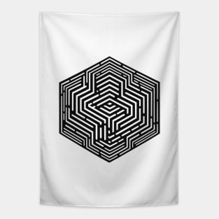 Geometric Illusion Tapestry