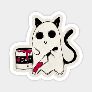 Spooky ghost cat Magnet