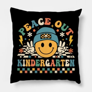 Peace Out Kindergarten Funny Last Day of School Pillow