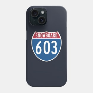 Snowboard 603 Phone Case