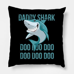 Daddy Shark Lover Dad Doo Doo Doo Fathers Day Pillow