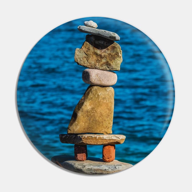 Balanced Debris. Rock Stacking Photography Pin by love-fi