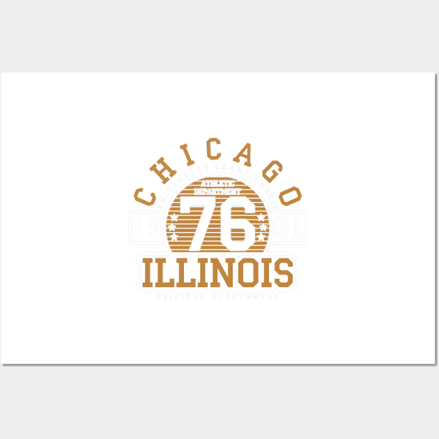 Chicago typography graphic design t shirts Vector Image