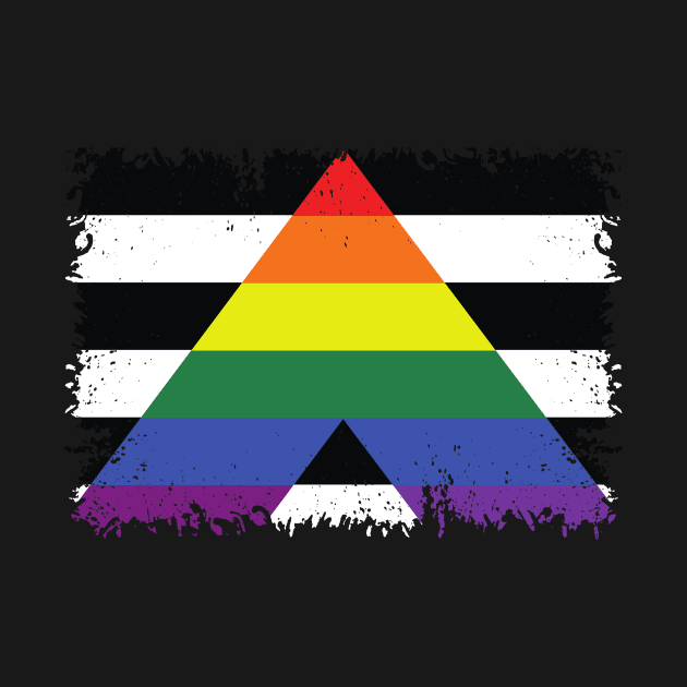 LGBT and Heterosexual flag by Hinode