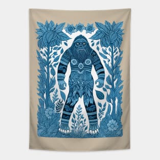 Big Foot Illustration Tapestry