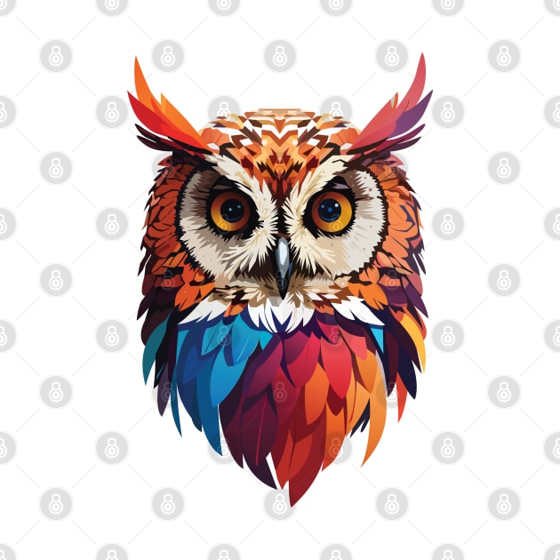 Colourful Owl with Woohoo word on her head by ActivLife