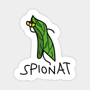 Spinat word game funny Magnet