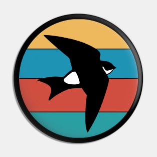 Martin bird, the flight virtuoso, vintage for birds lovers Pin