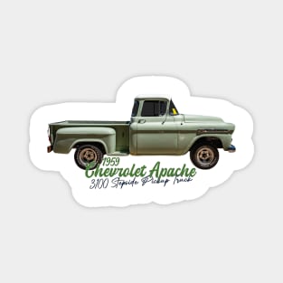 1959 Chevrolet Apache 3100 Stepside Pickup Truck Magnet