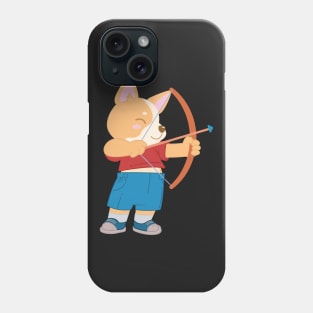 Archery Cute Puppy Dog Player - Kids gift graphic Phone Case