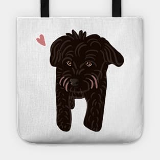 Black Poodle Mix Tote