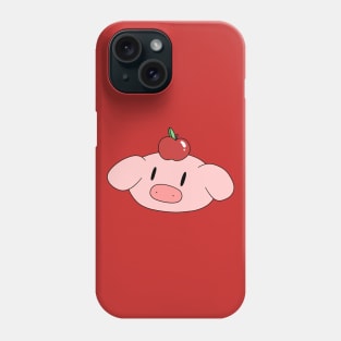 Red Apple Pig Face Phone Case