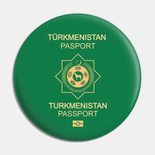 Turkmenistan passport Pin