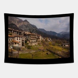 Poffabro Village in North East Italy Tapestry