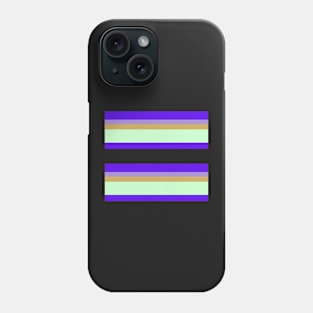 PURPLE COOL RETRO VINTAGE STRIPE PATTERN | COOL TONE PALETTE Phone Case