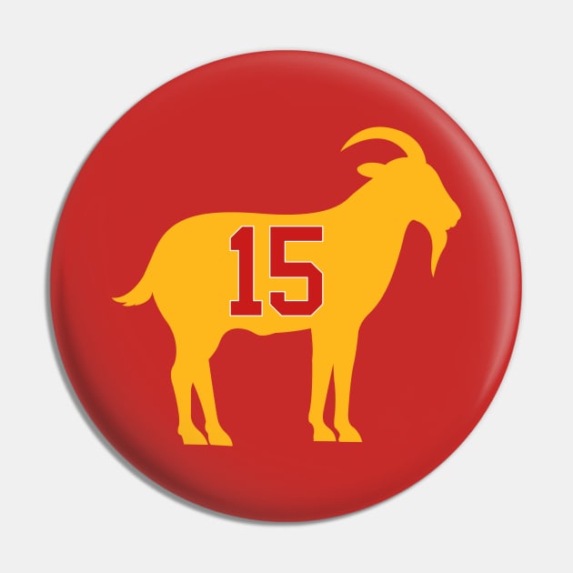 Kansas City Chiefs - Patrick Mahomes GOAT 15 Pin by TextTees