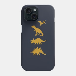 Copy of Minimalist Dinosaur in Bronze Phone Case