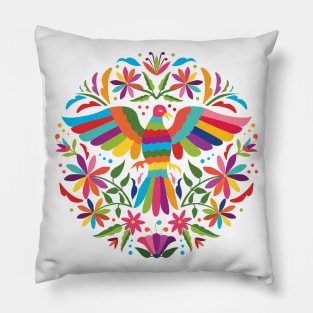 Mexican Otomí Circle Design Pillow