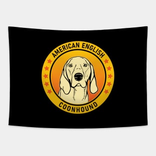 American English Coonhound Dog Portrait Tapestry