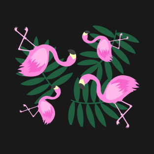 UPDATE - Flamingos and Leaves T-Shirt