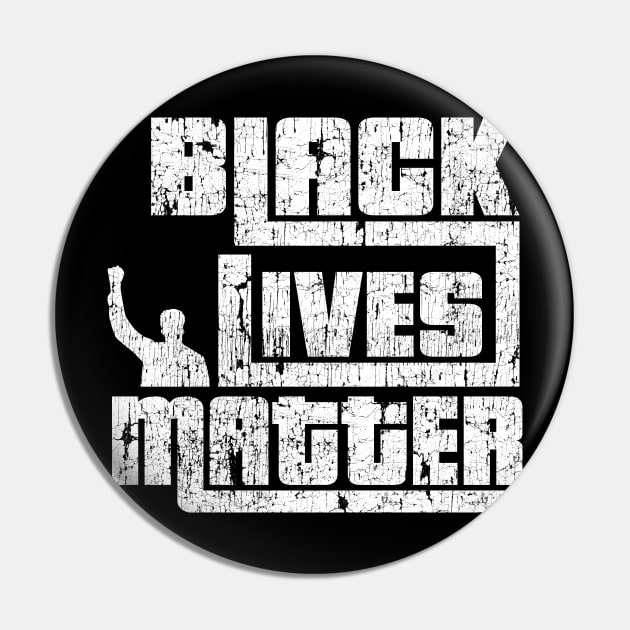 Black Lives Matter Fist In Air Pin by blackartmattersshop