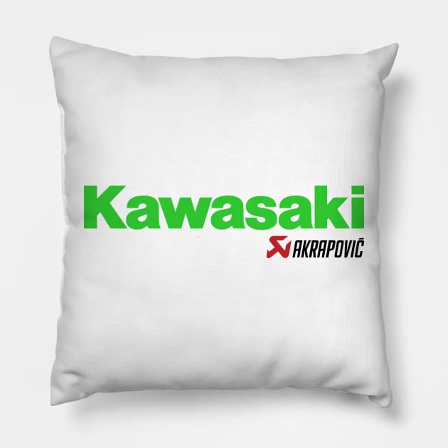 Kawasaki Akrapovic Pillow by tushalb