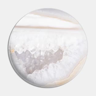 Clear crystal geode pattern Pin