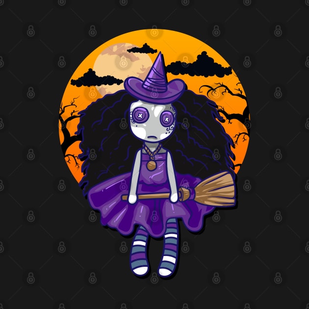 Halloween Witch Voodoo Doll by E