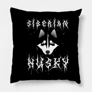 Black Metal Husky - Clean version Pillow