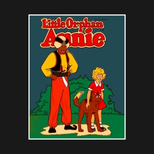 Little Orphan Annie Cartoon Comic Abstract Print T-Shirt