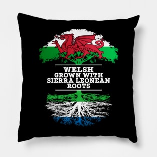 Welsh Grown With Sierra Leonean Roots - Gift for Sierra Leonean With Roots From Sierra Leone Pillow