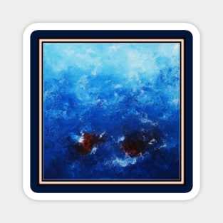 Blue artwork Magnet