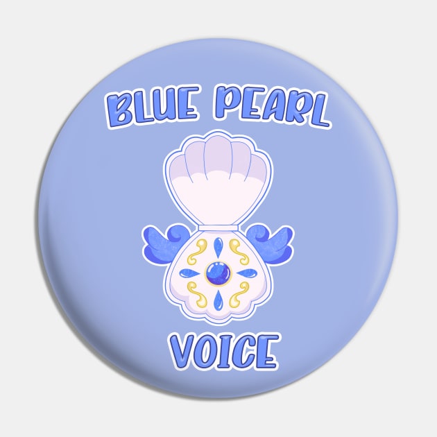 Blue Pearl Voice Pin by Kiroiharu