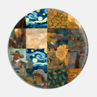 Van Gogh Paintings Mashup Pin