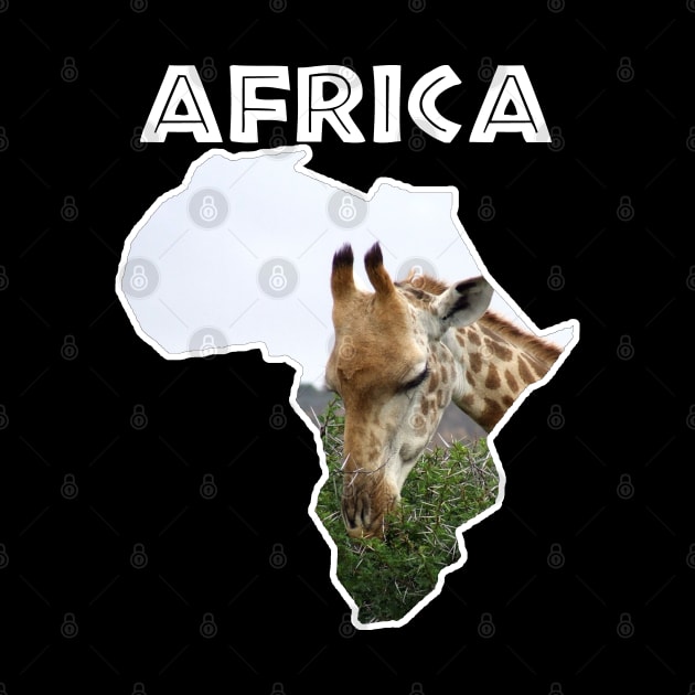 African Wildlife Continent Giraffe Thorn Tree by PathblazerStudios