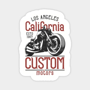 Los Angeles California Motorcycles Magnet