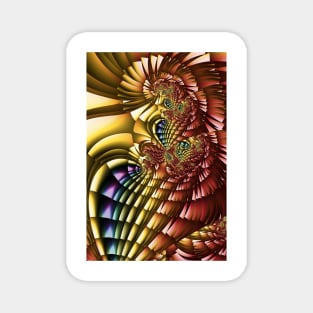 Rainbow Feathers Magnet