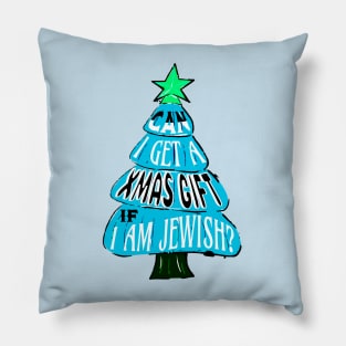 Jewish on Christmas Funny Pillow