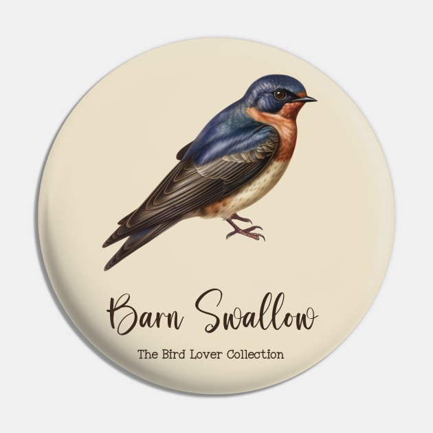 Barn Swallow - The Bird Lover Collection Pin by goodoldvintage