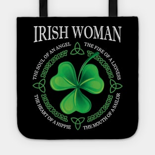 Irish Woman The Soul Of An Angel The Fire of A Lioness Tote