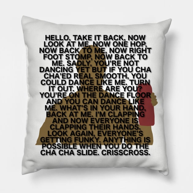 Cha Cha Old Spice Pillow by T-Shirts by Elyn FW