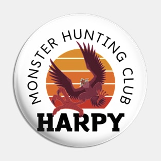 Harpy - Monster Hunting Club - White - Fantasy - Funny Pin