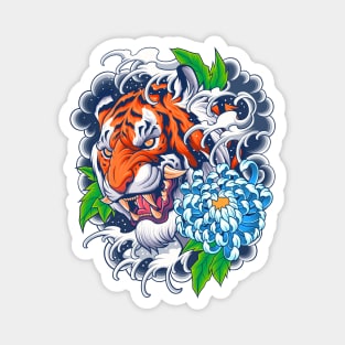 Mystical Tiger Tattoo Magnet