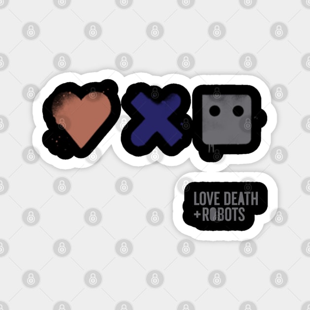 Love, Death and Robots Magnet by GeekGiftGallery